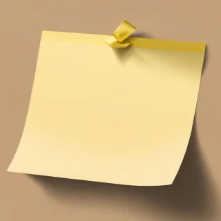 sticky note transparent background