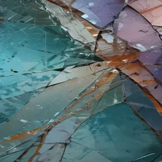 broken glass overlay