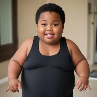 fat black kid