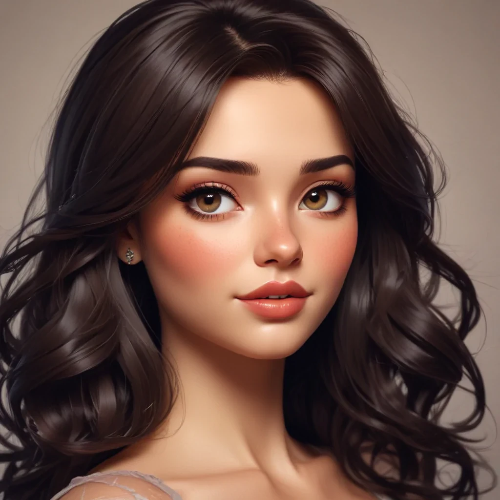 brunette cartoon characters