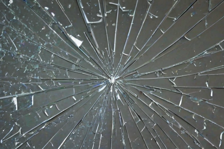 broken glass overlay
