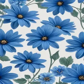 blue flowers transparent