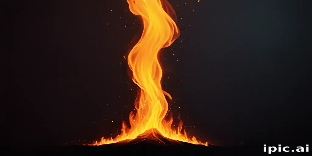 background with fire