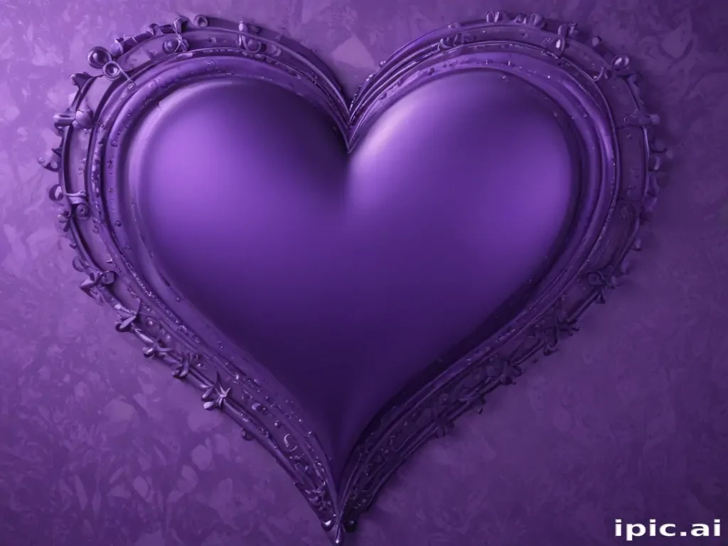 purple wallpaper heart