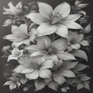 flower drawings pencil
