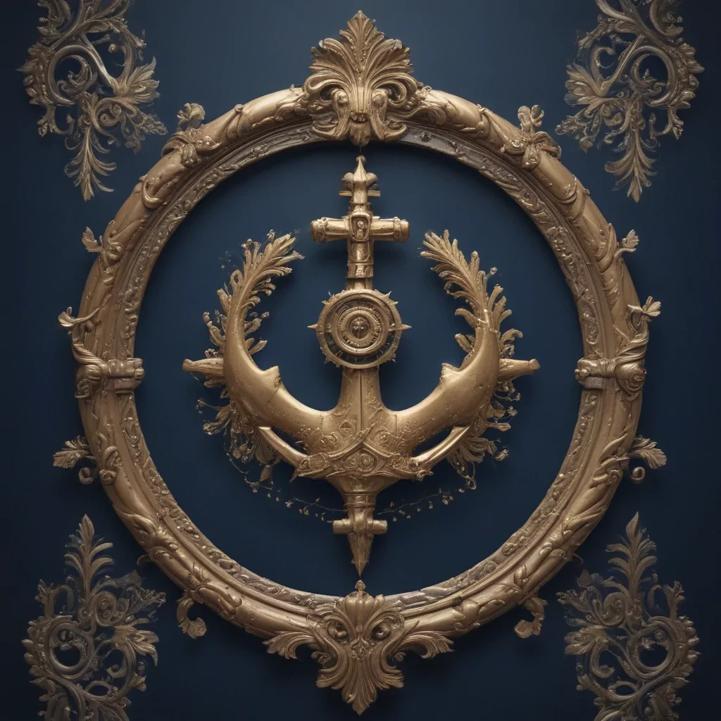 navy background