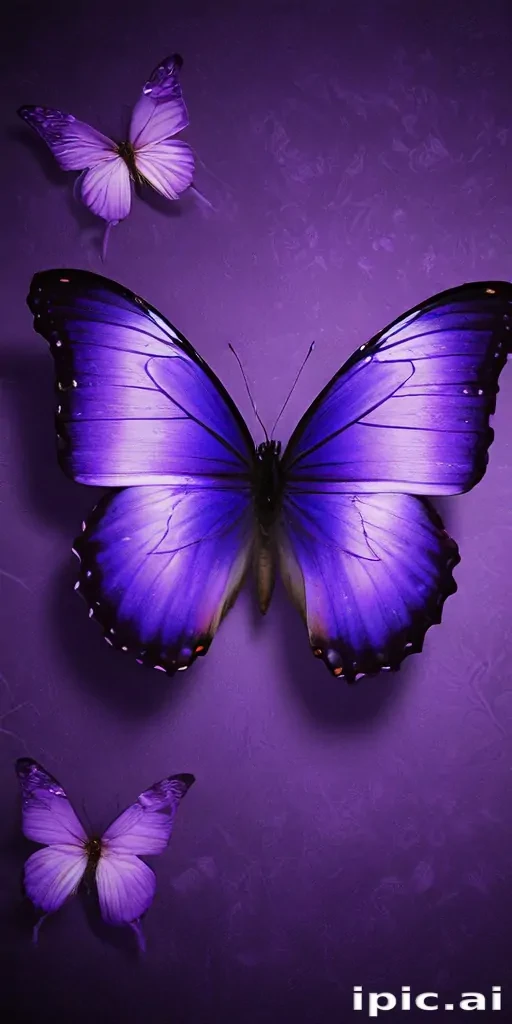 wallpaper purple butterfly