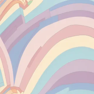 pastel rainbow