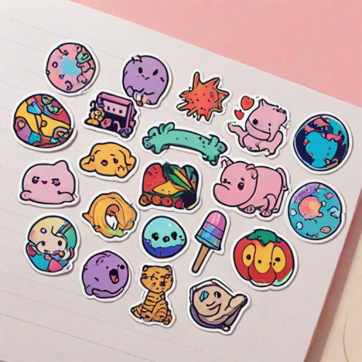 stickers png aesthetic