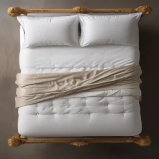 bed top view