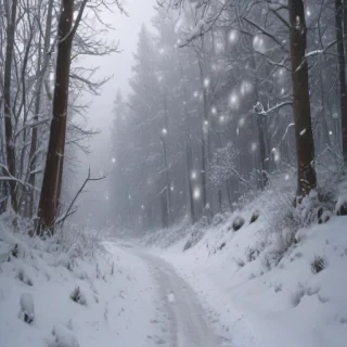snow falling png