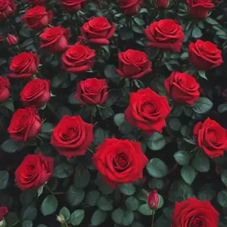 red roses aesthetic