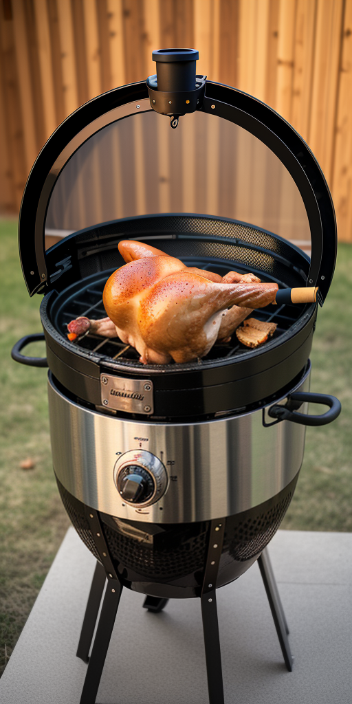 smoking a turkey on a kamado joe