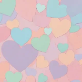 pastel heart wallpaper