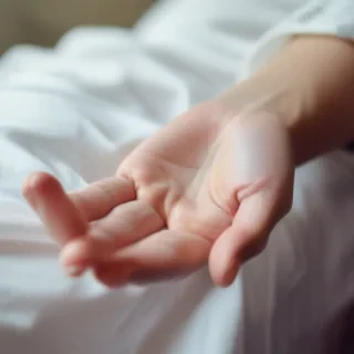 hospital patient hand pic