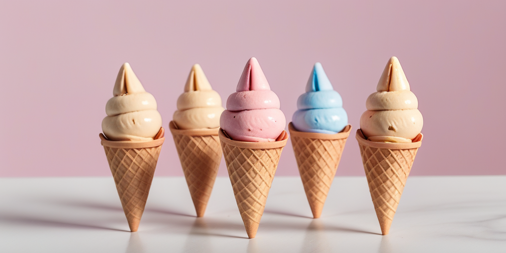 mini ice cream wafer cones