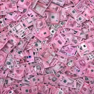 pink money background