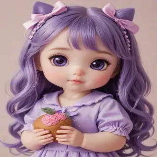 purple cute