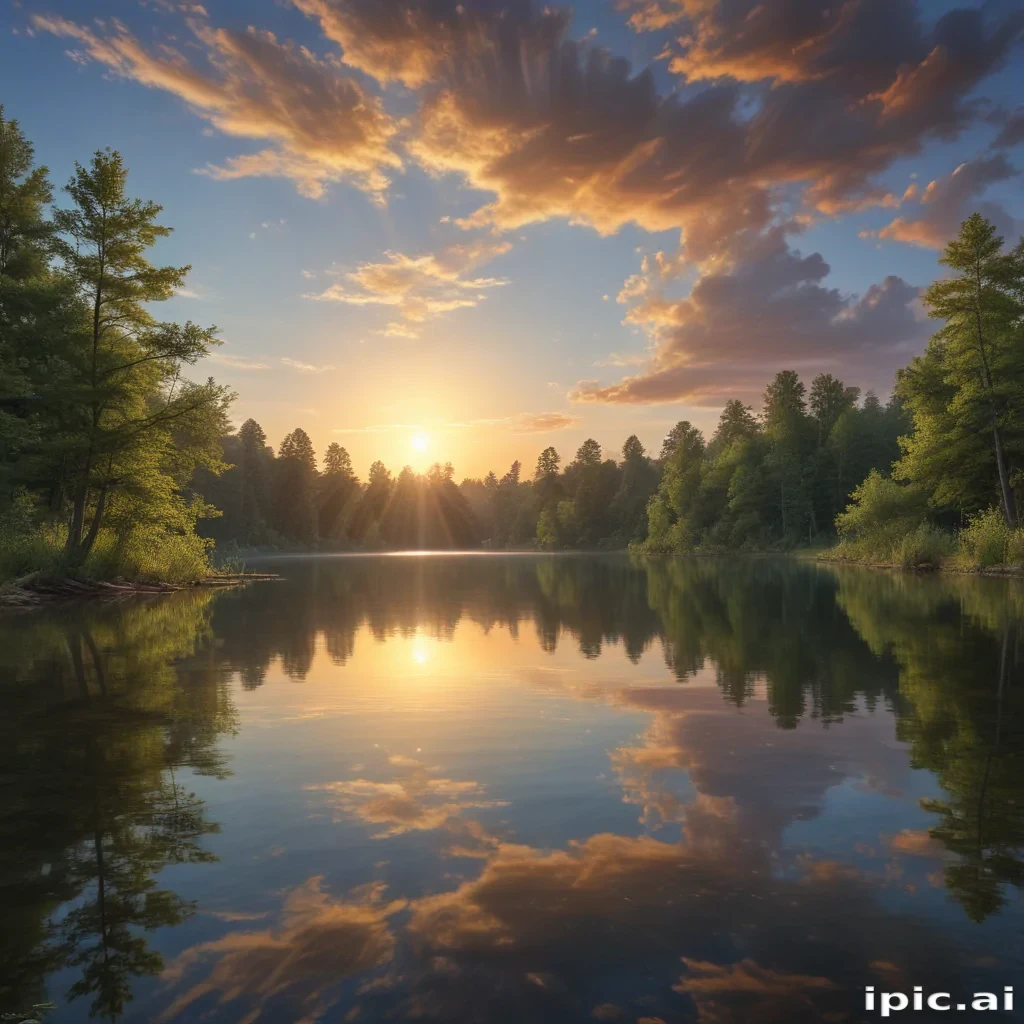 background lake