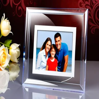 transparent photo frame