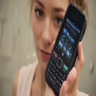 holding a phone