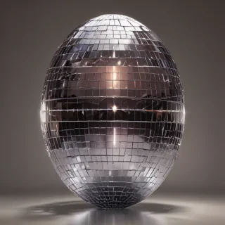 transparent disco ball