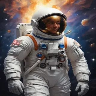 astronaut cartoon