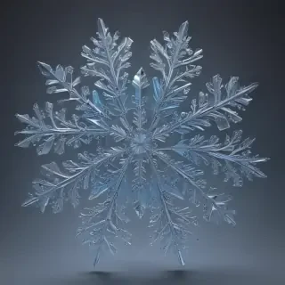 transparent snowflake