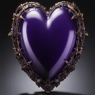 aesthetic purple heart
