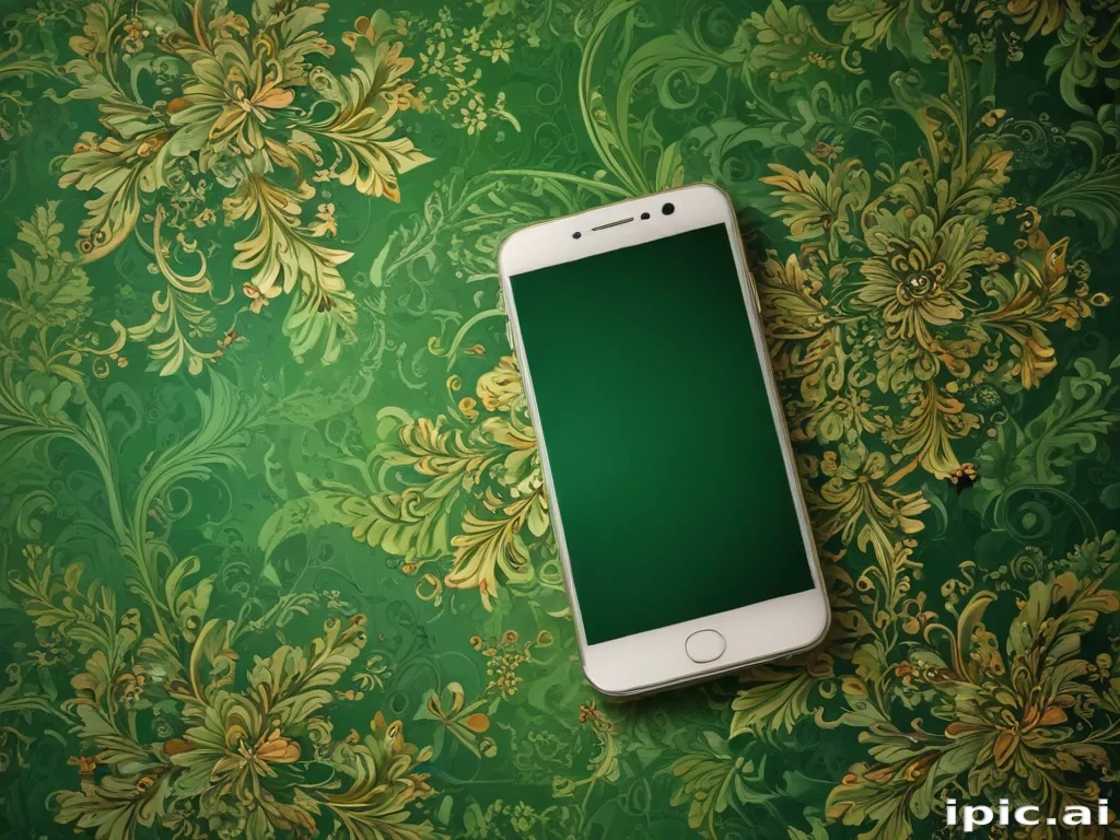 green wallpaper phone