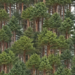 pine trees transparent background