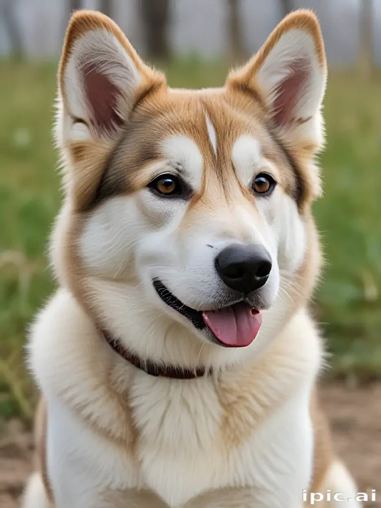 alaskan husky shepherd