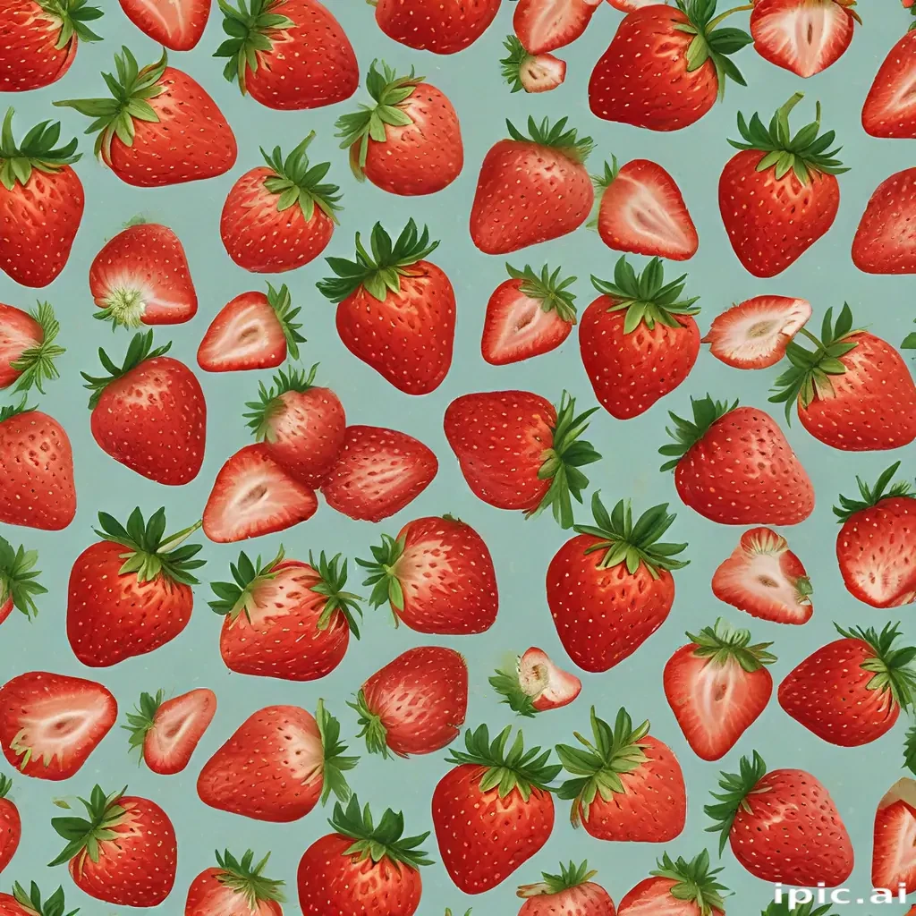 strawberry wallpaper iphone