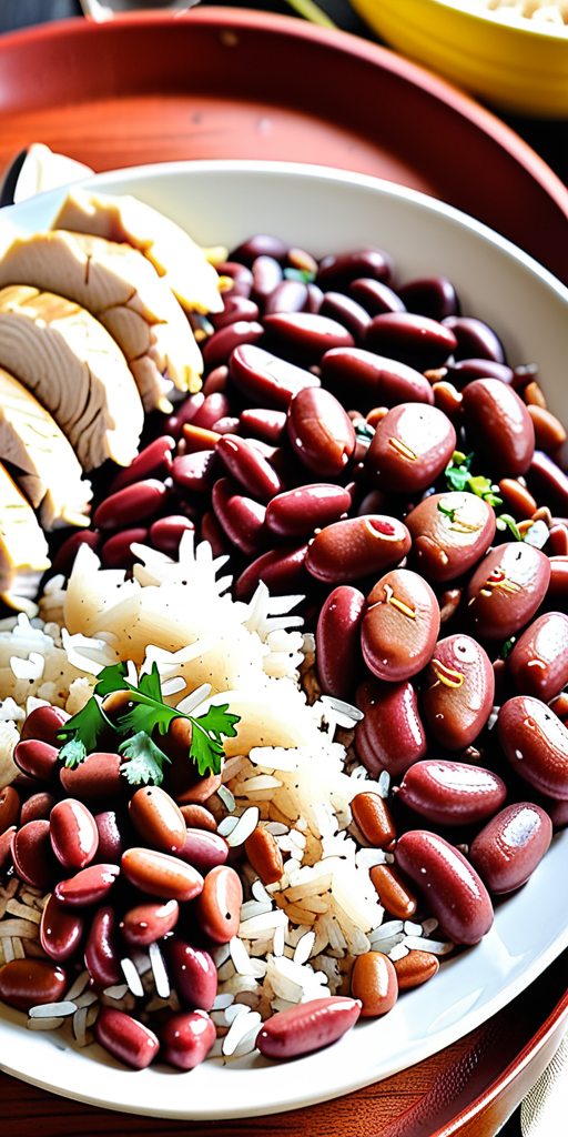 red beans rice and chicken