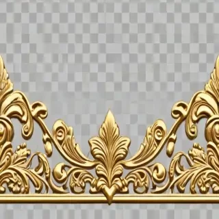 gold border transparent