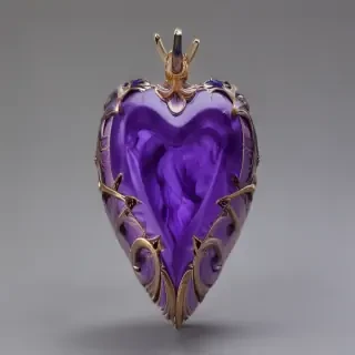 aesthetic purple heart