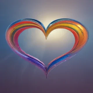 rainbow heart png