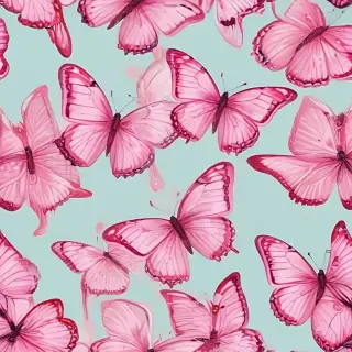 pink butterfly clipart