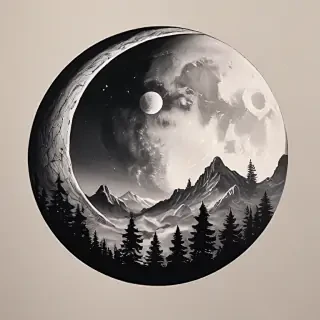 aesthetic moon drawings