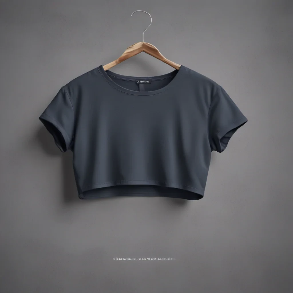 crop top shirt mockup