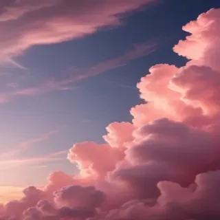 aesthetic pink clouds