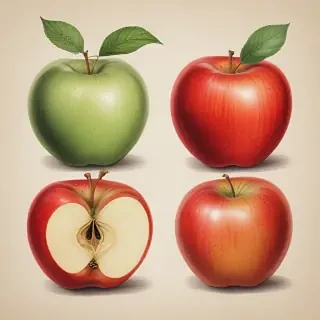 drawings of apples