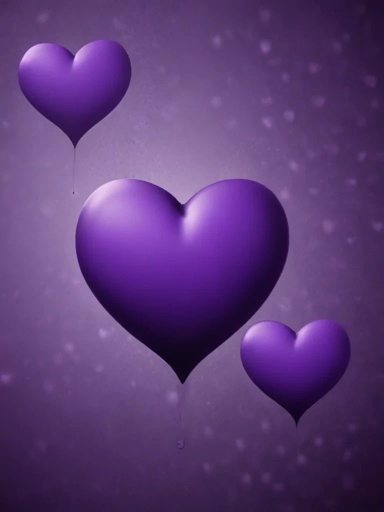 purple hearts wallpaper
