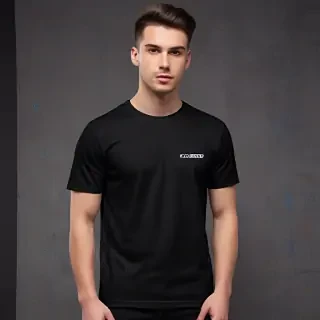 mockup tshirt black