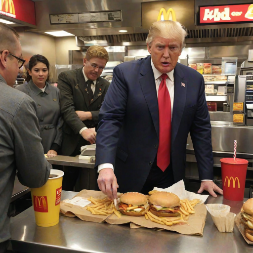 donald trump working at mcdonalds