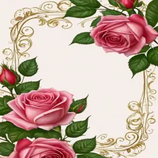 rose border png