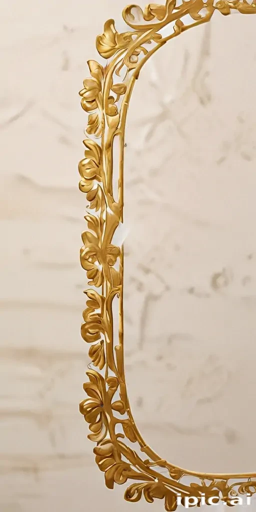 transparent background gold border