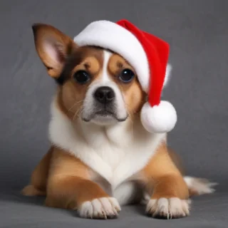 wallpaper christmas dog