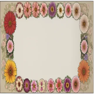 flower circle border