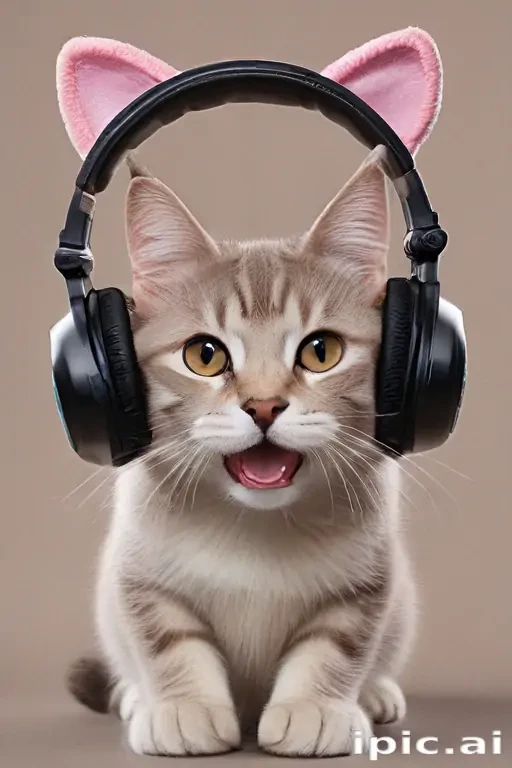 cat headphones png